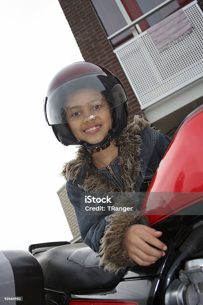 Menina com capacete - Foto de stock de Alegria royalty-free