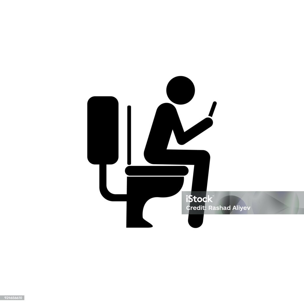 Et bestemt partikel Kilde Use The Phone In The Toilet Icon Bad Habit Elements For Mobile Concept And  Web Apps Äcon For Website Design And Development App Development Premium  Icon Stock Illustration - Download Image Now -