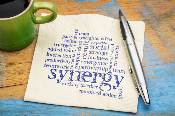 istock synergy word cloud on napkin 924656660