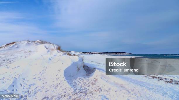 Pei Winter Of North Rustico Stock Photo - Download Image Now - Atlantic Ocean, Bay of Water, Beach