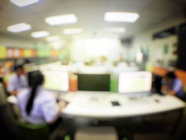 istock Blurred image of group of students are learning and sitting at desk using computer lap together in classroom for study and workshop in computers room at secondary school. education technology concept. 924660182