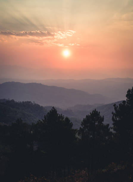 istock Sunset On the Moutain in the summer 924666762