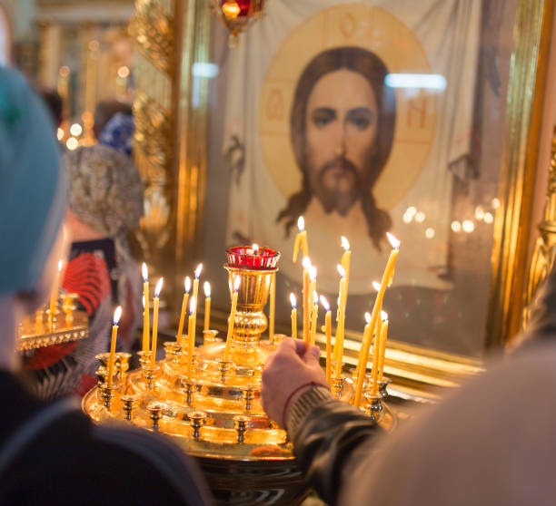 istock candles burning in orthodox church 924666850