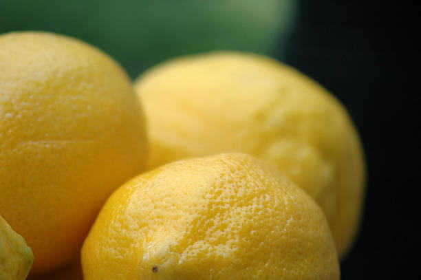 Closeup of Lemons stock photo