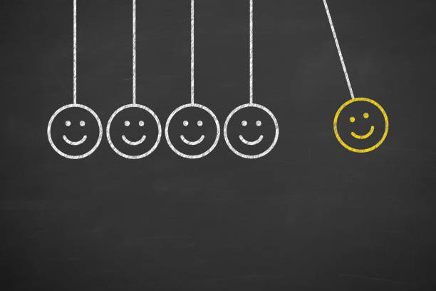 istock Hand Drawing Unhappy and Happy on Blackboard 924672320