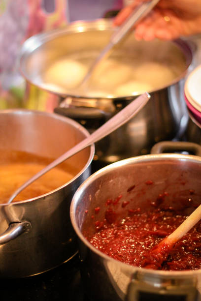 istock Traditional German meal cooking in pots on stove 924677682