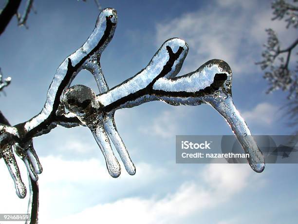 Dribbles Of Ice Stock Photo - Download Image Now - Blue, Bud, Cold Temperature