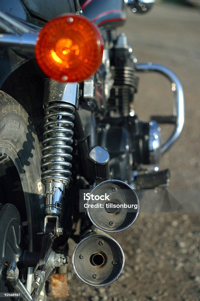 Tuyaux de moto - Photo de Accélérateur libre de droits