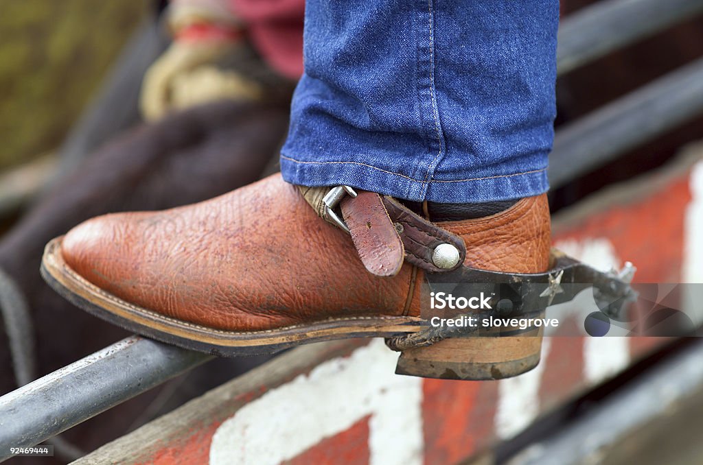 Rodeo Boots and Spurs  Boot Stock Photo