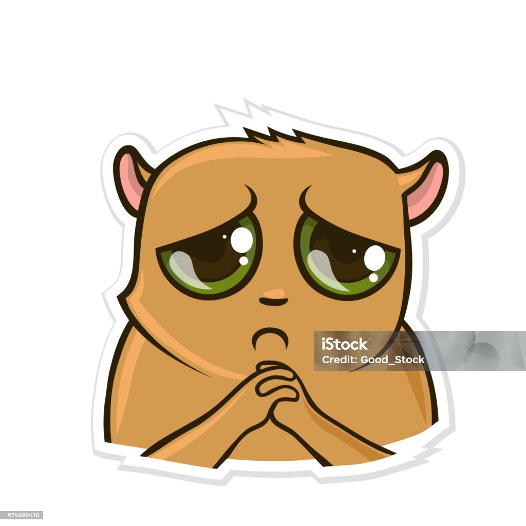 Sticker Cho Messenger Với Động Vật Vui Nhộn Hamster Buồn Hình Minh ...