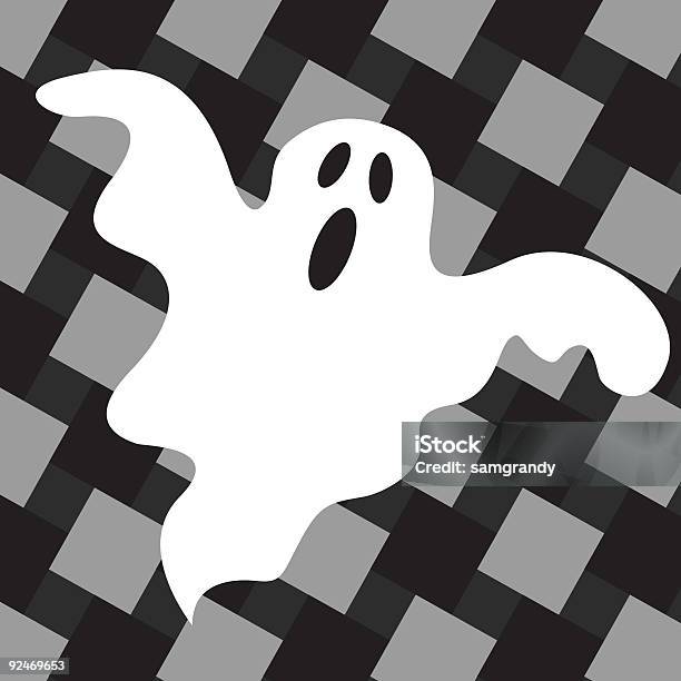 Ilustración de Halloween Ilustración O3 Fantasma y más Vectores Libres de Derechos de Blanco - Color - Blanco - Color, Blanco y negro, Color - Tipo de imagen