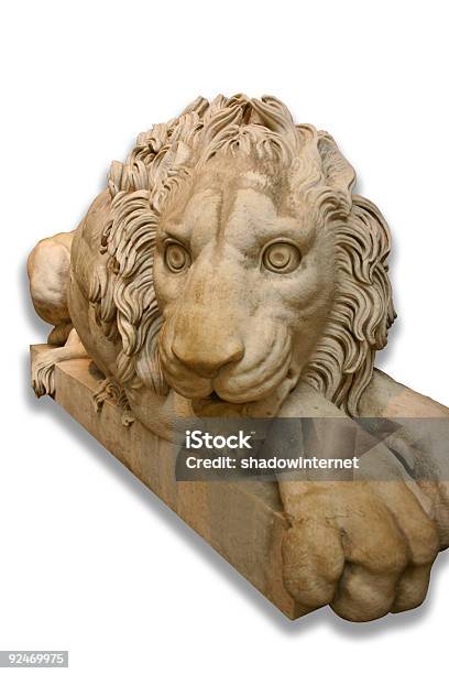 Stone Lion Stock Photo - Download Image Now - Animal, Animal Wildlife, Animals Hunting
