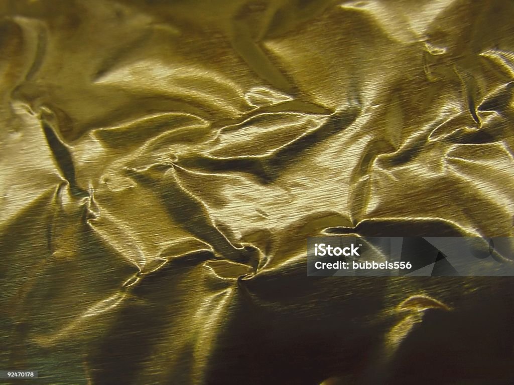 Dourado metálico Crinkle - Royalty-free Alumínio Foto de stock