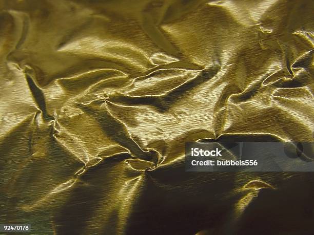 Dourado Metálico Crinkle - Fotografias de stock e mais imagens de Alumínio - Alumínio, Aço, Enrugado