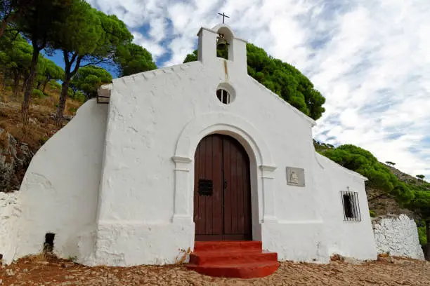 Calvario Shrine in Mijas Mountain near Mijas, south Spain. The chapel was built in 1710.