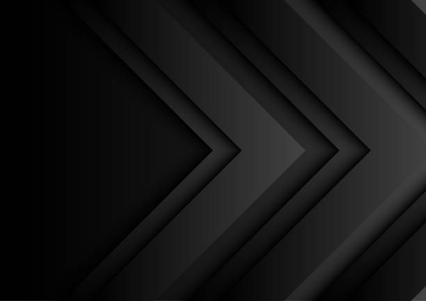 istock 06.Black arrows on dark background with paper art style 924709412