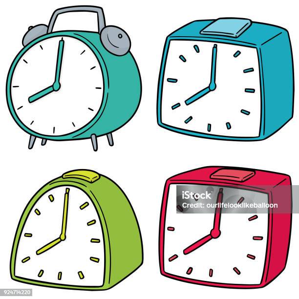 Alarm Clock Stock Illustration - Download Image Now - Alarm, Alarm Clock, Alertness