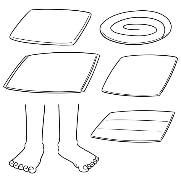 ilustrações de stock, clip art, desenhos animados e ícones de foot wipe - wiping feet