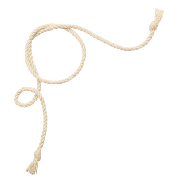 istock Cotton rope in a corner arrangement 924717438
