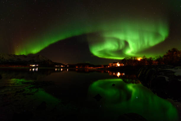 istock Northern Lights, Aurora Borealis over Northern Norway during winter 924718448