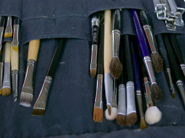 Makeup Brushes stock photo