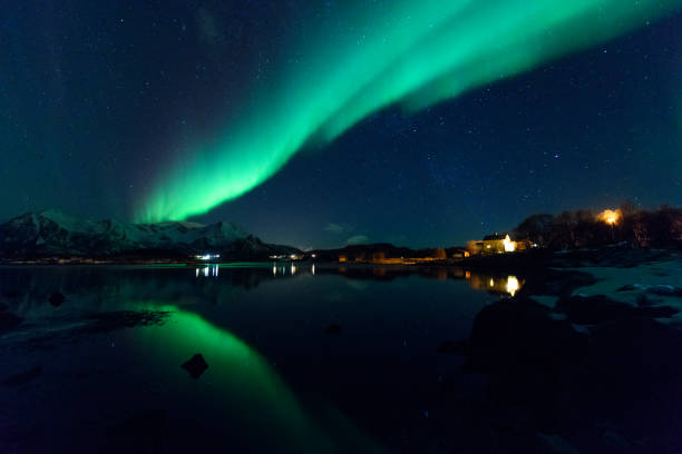 istock Northern Lights, Aurora Borealis over Northern Norway during winter 924719630