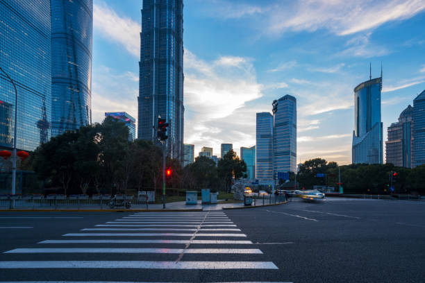 istock View of the lujiazui financial district at sunset 924719792