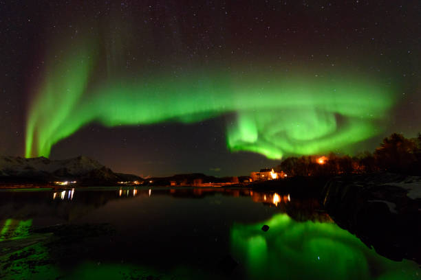 istock Northern Lights, Aurora Borealis over Northern Norway during winter 924719800