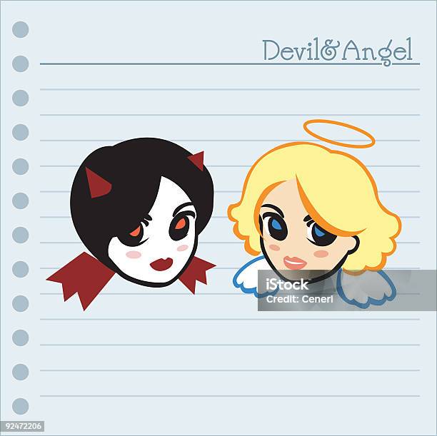 데빌스 및 안젤 악마에 대한 스톡 벡터 아트 및 기타 이미지 - 악마, 천사, 개성-개념