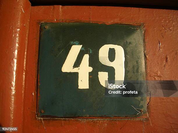 Number Fourty Nine Stock Photo - Download Image Now - Number 40, Number 9, 40-49 Years