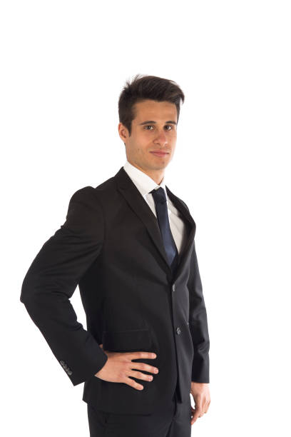 istock Elegant business man on white background 924727040