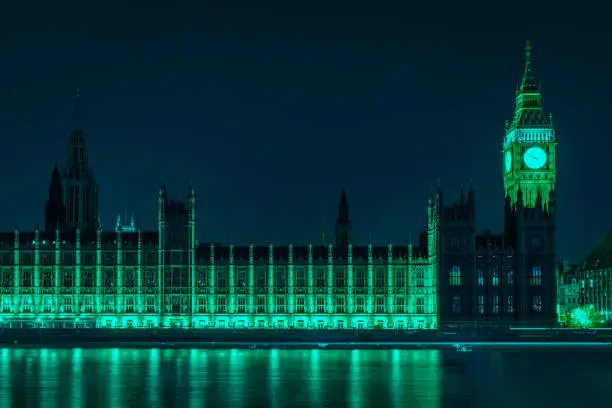 London Westminster Big Ben at night