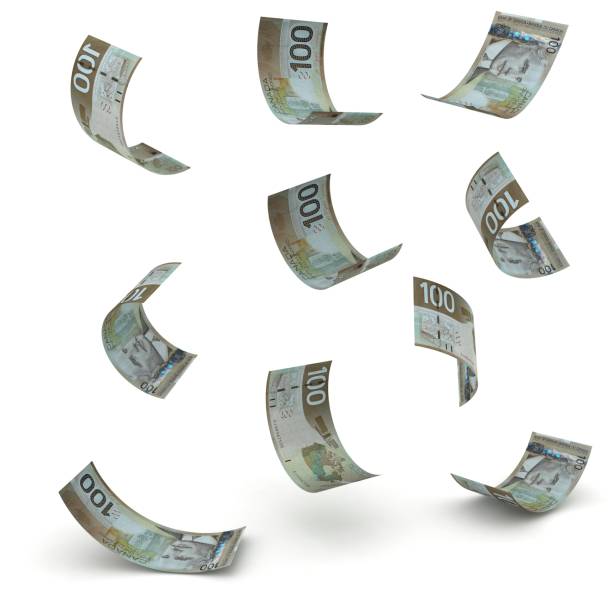 istock Canadian dollar falling money crisis 924729182