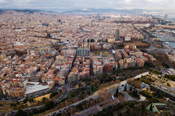 istock Aerial view of Barcelona 924729280