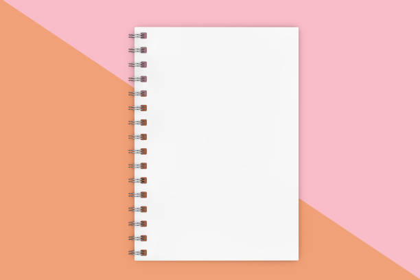 istock White Closed Spiral Paper Cover Mockup Notebook. 3d Rendering 924729410