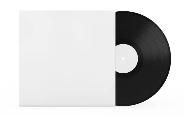 istock Old Vinyl Record Disk in Blank Paper Case with Free Space for Your Design. 3d Rendering 924729450