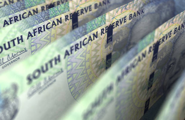 South African Rand Closeup stock photo