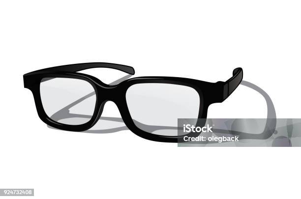 Vetores de Óculos De Realista Vector Isolados No Fundo Branco e mais imagens de Óculos