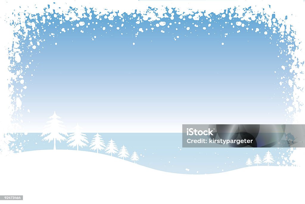 Scena invernale - Illustrazione stock royalty-free di Albero