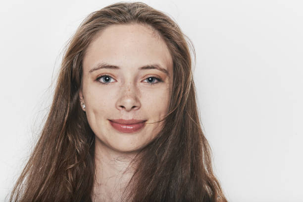 istock Portrait of pretty brunette smiling gently 924737000
