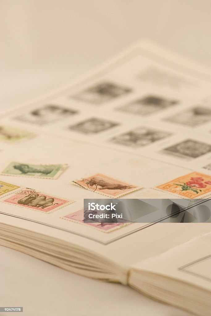 Livro com Mongol colecção de selos - Royalty-free Alto - Descrição Física Foto de stock