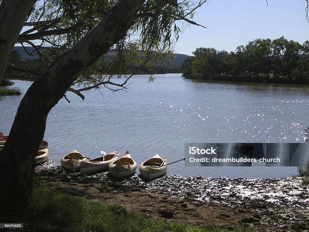 Canoagem na Murchison River, Austrália Ocidental - Foto de stock de Austrália royalty-free