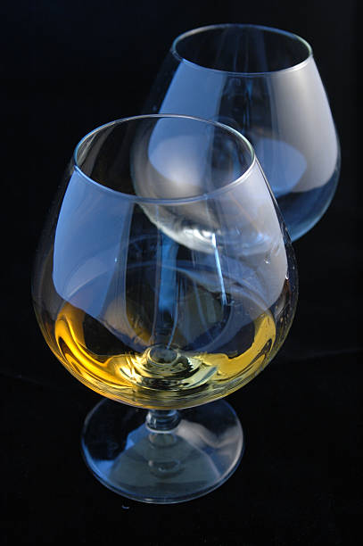 whiskey glasses stock photo
