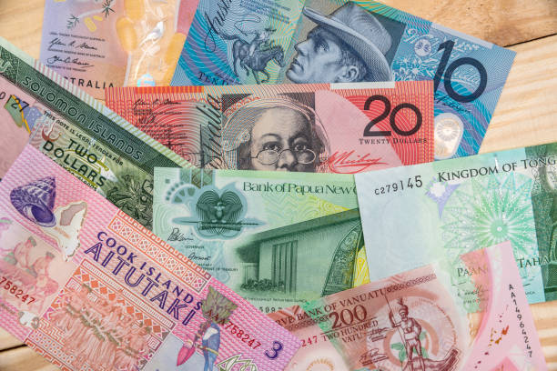 istock various money in Australian and Oceania countries. 924748186