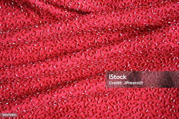 Red Beaded Fabric Stock Photo - Download Image Now - Adult, Backgrounds, Banquet