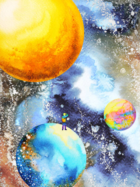 istock abstract human universe power spiritual mind connect illustration watercolor painting design hand drawn 924749860