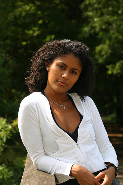 istock Serious looking brazilian woman 92475071