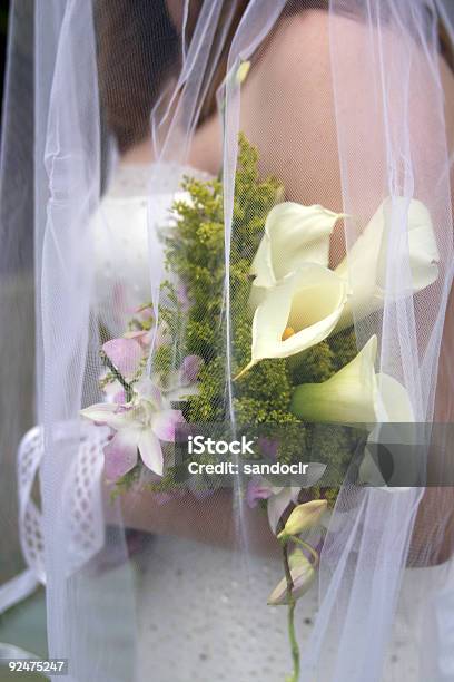 Veil Bouquet Stock Photo - Download Image Now - Beautiful People, Bouquet, Bride