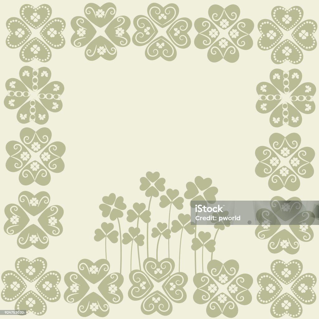 Clover Rope Border Background Clover Background Stock Illustration - Download Image Now - Abstract ...