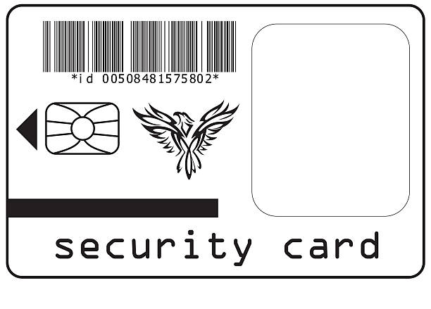 karta bezpieczeństwa - acess stock illustrations